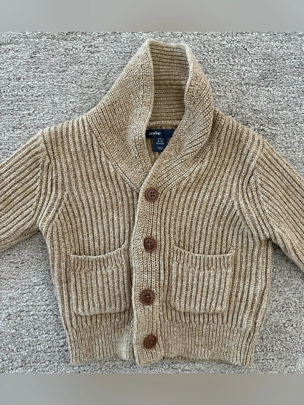 12M babyGap and Carters winter bundle-Romper and Sweater Cardigan